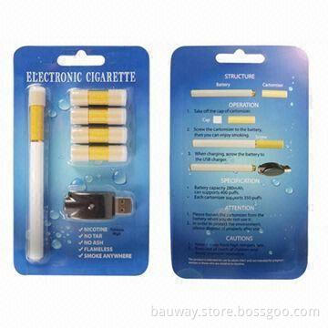 Rechargeable USB E-cigarettes with Available in 140 Flavors, Measuring 116 x 9.0mm